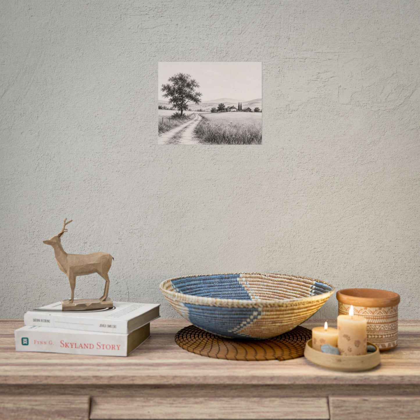 Golden Season — A Monochrome Summer Landscape