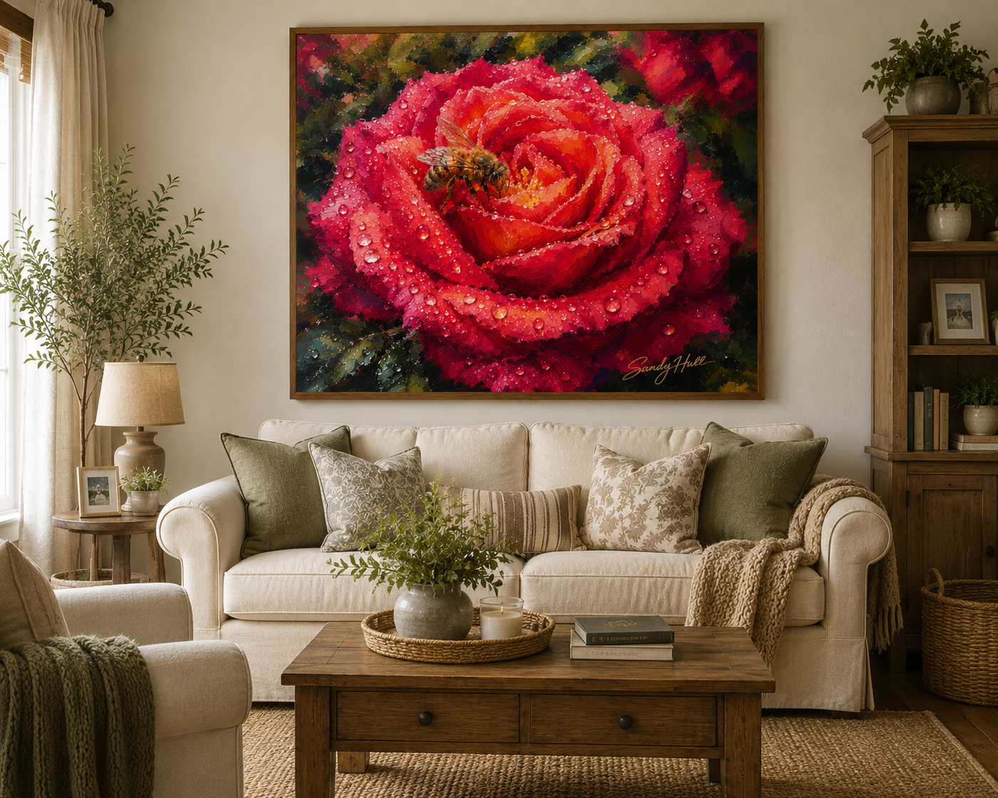 The Rose's Sweet Visitor