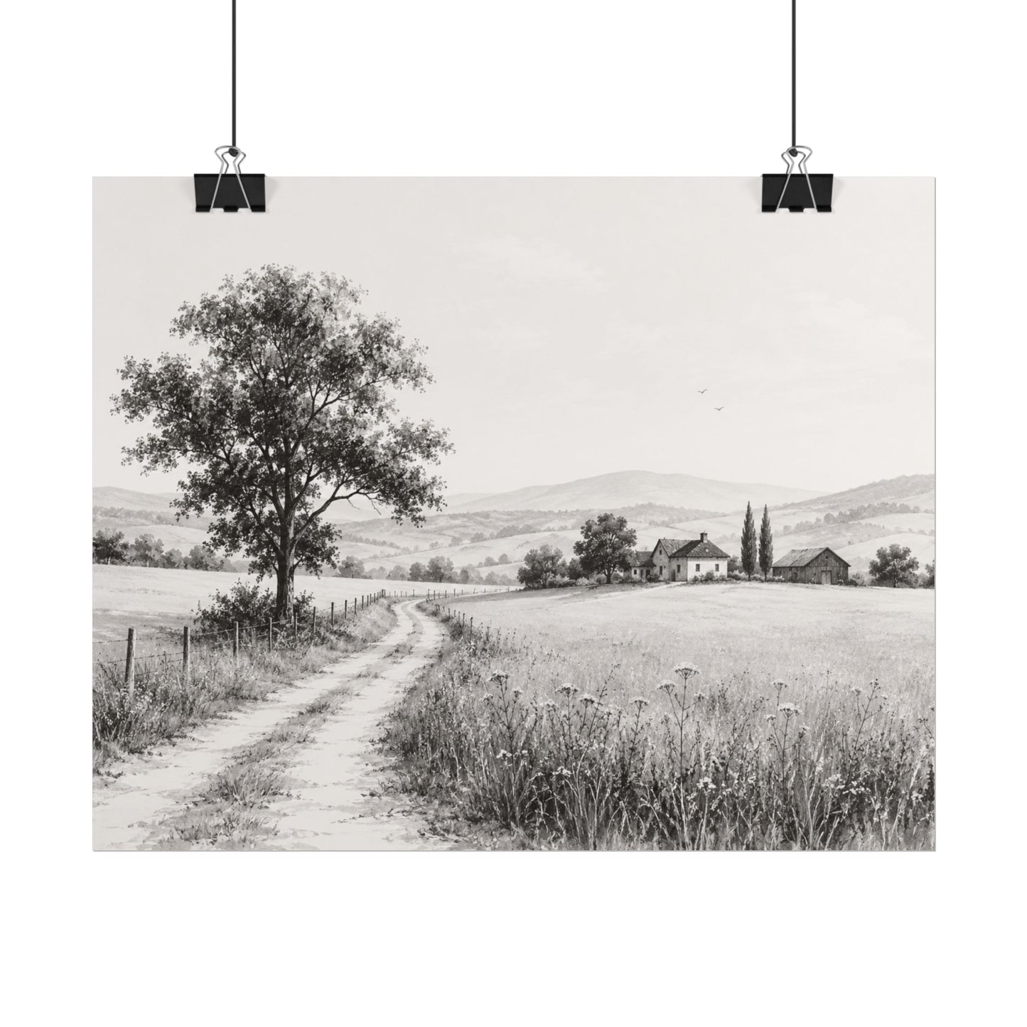 Golden Season — A Monochrome Summer Landscape