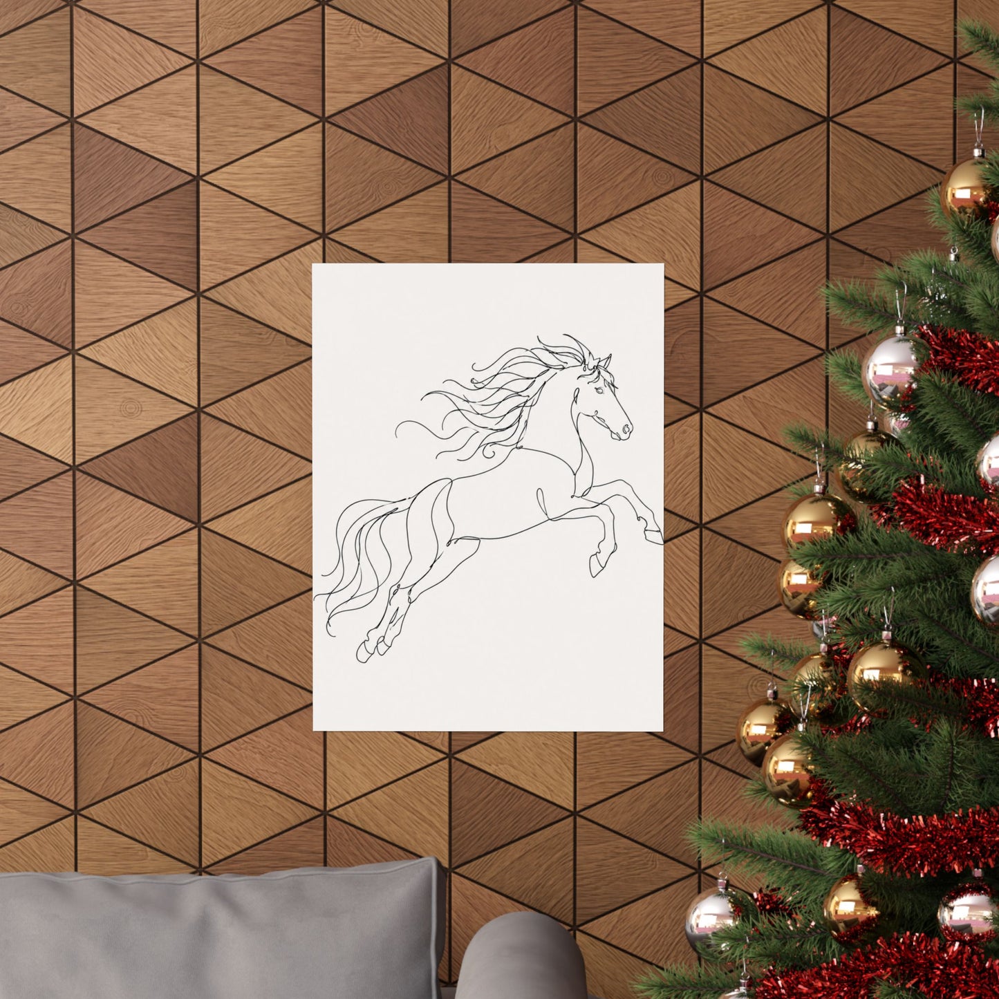 Wild Grace — Continuous Line Horse