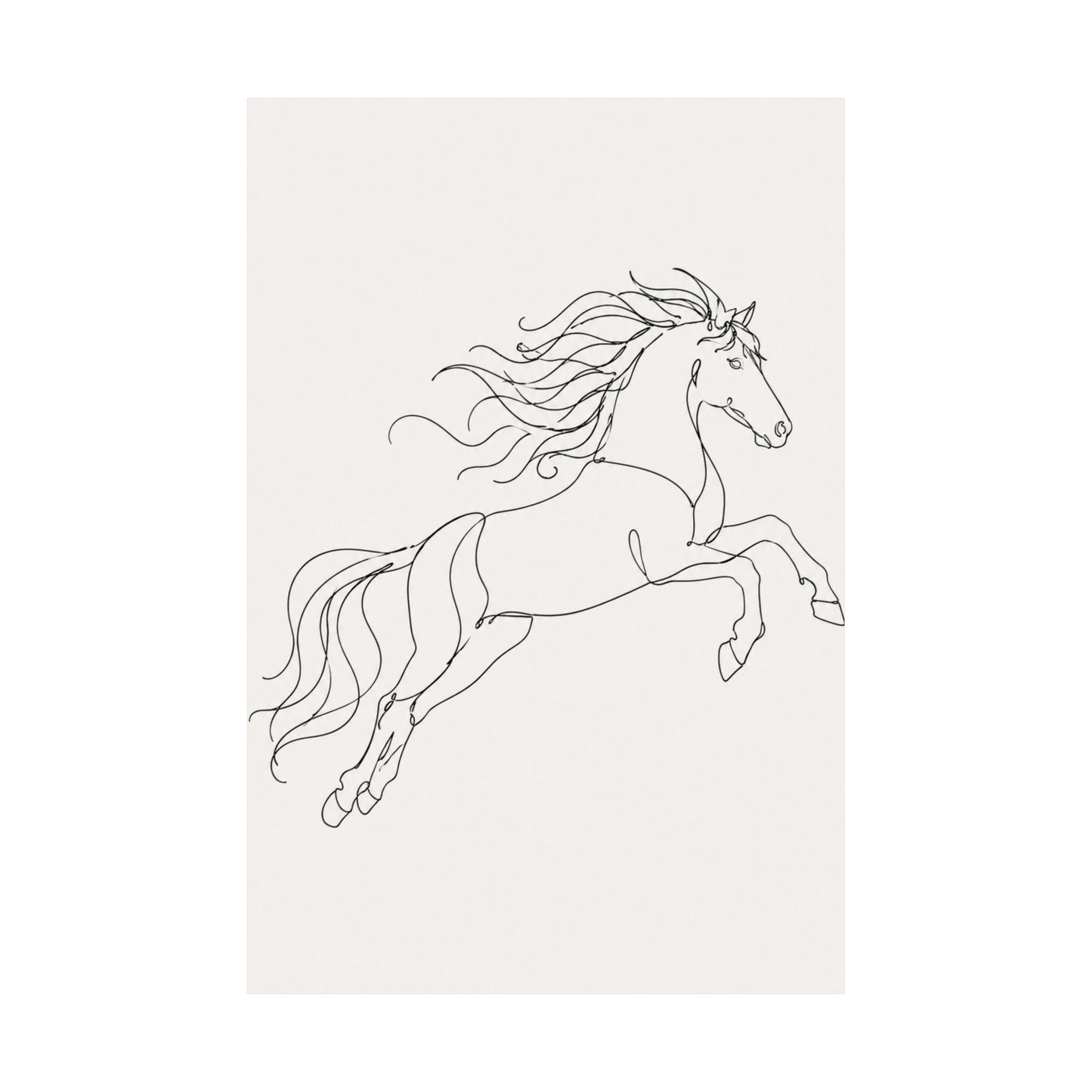 Wild Grace — Continuous Line Horse