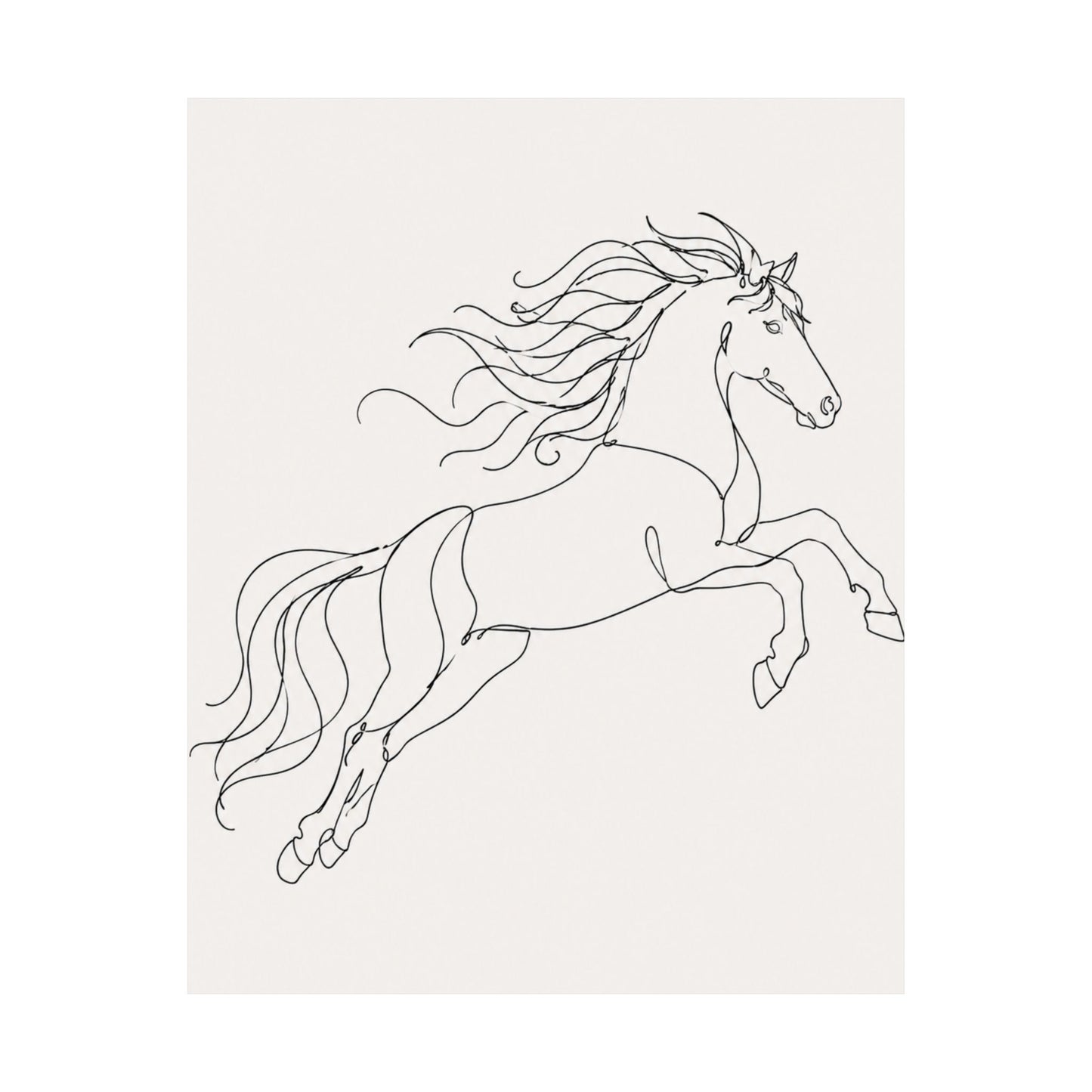 Wild Grace — Continuous Line Horse