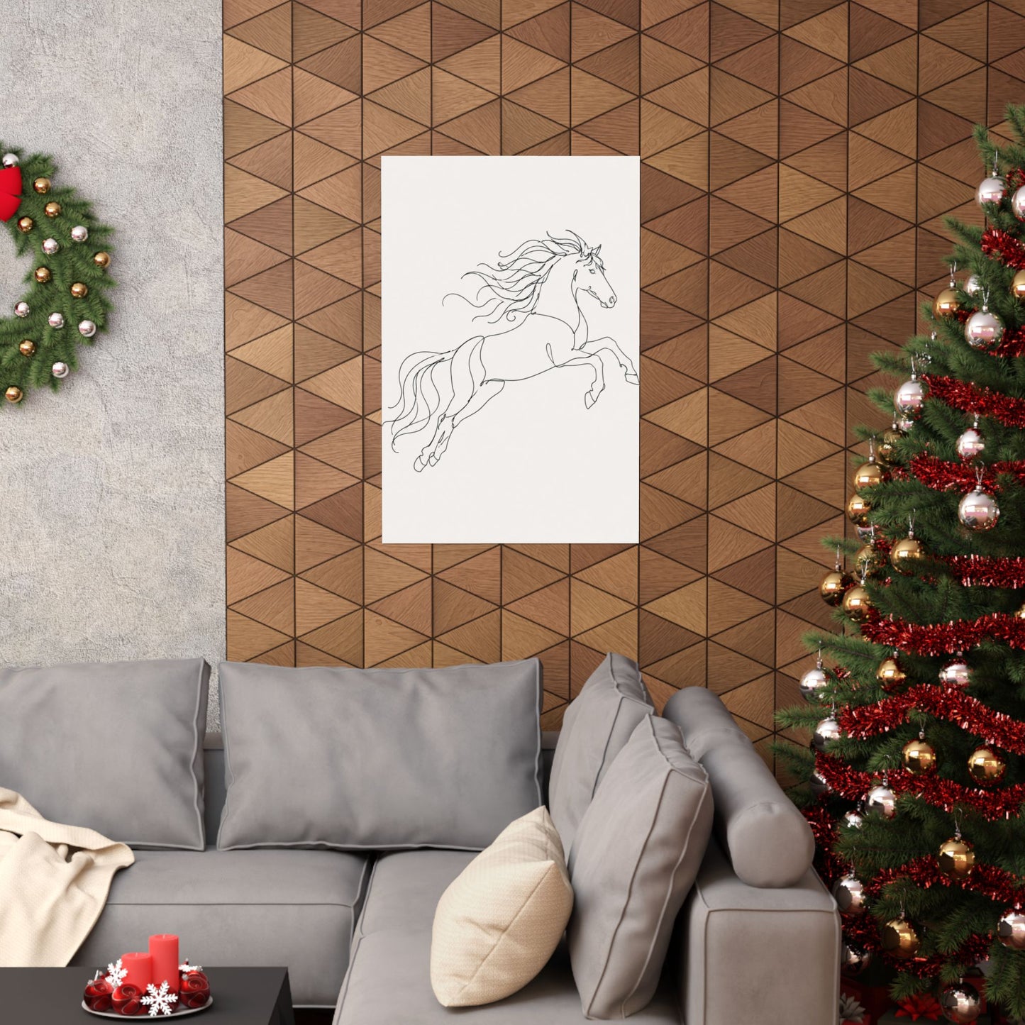 Wild Grace — Continuous Line Horse