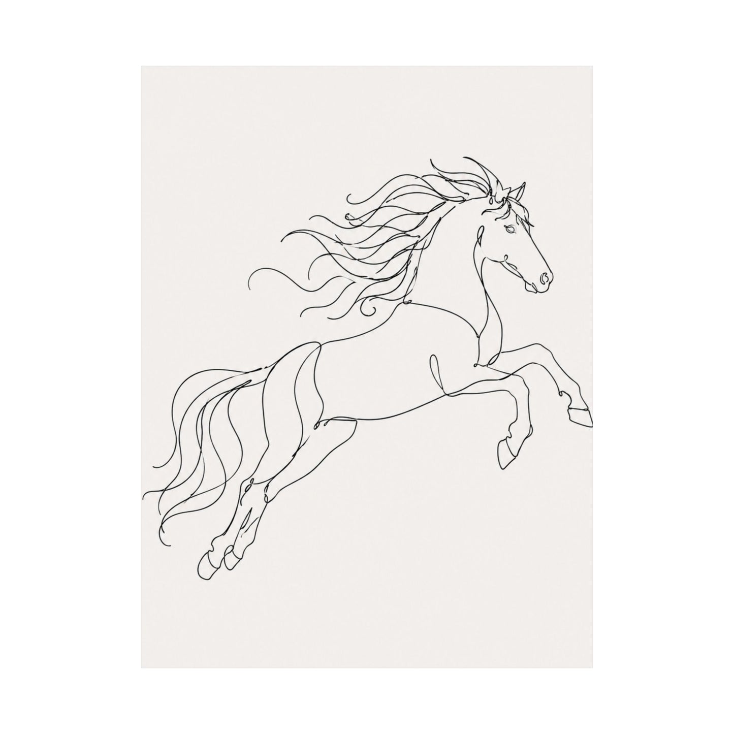 Wild Grace — Continuous Line Horse