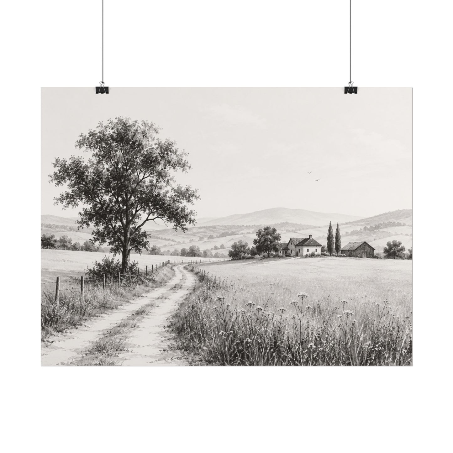 Golden Season — A Monochrome Summer Landscape