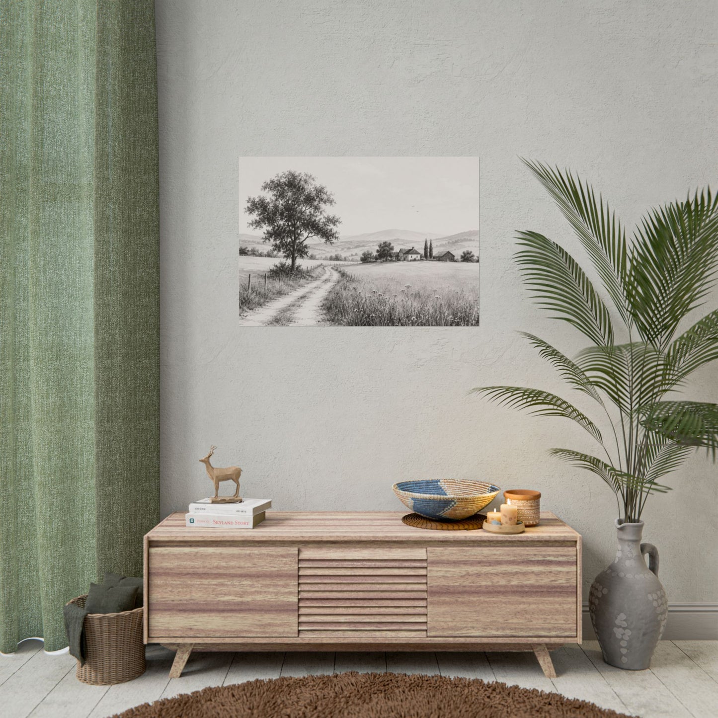 Golden Season — A Monochrome Summer Landscape