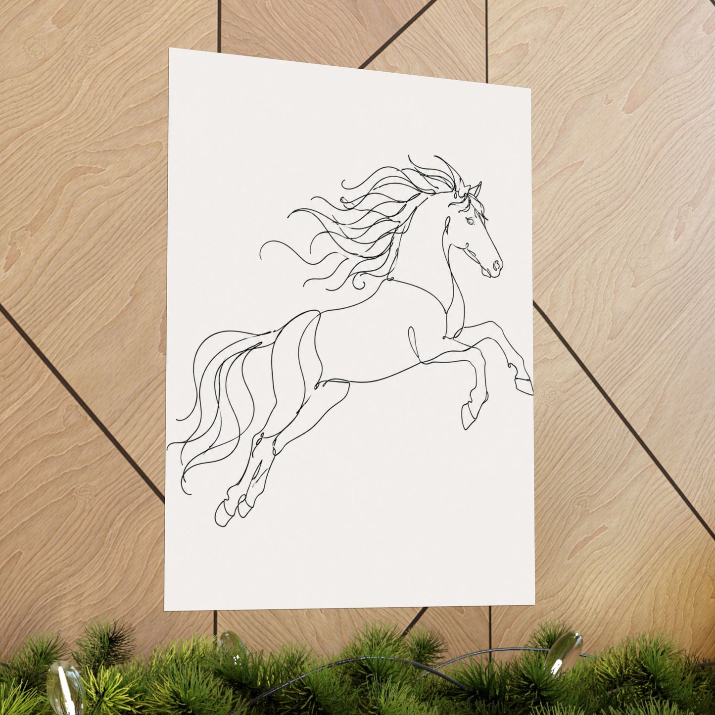 Wild Grace — Continuous Line Horse