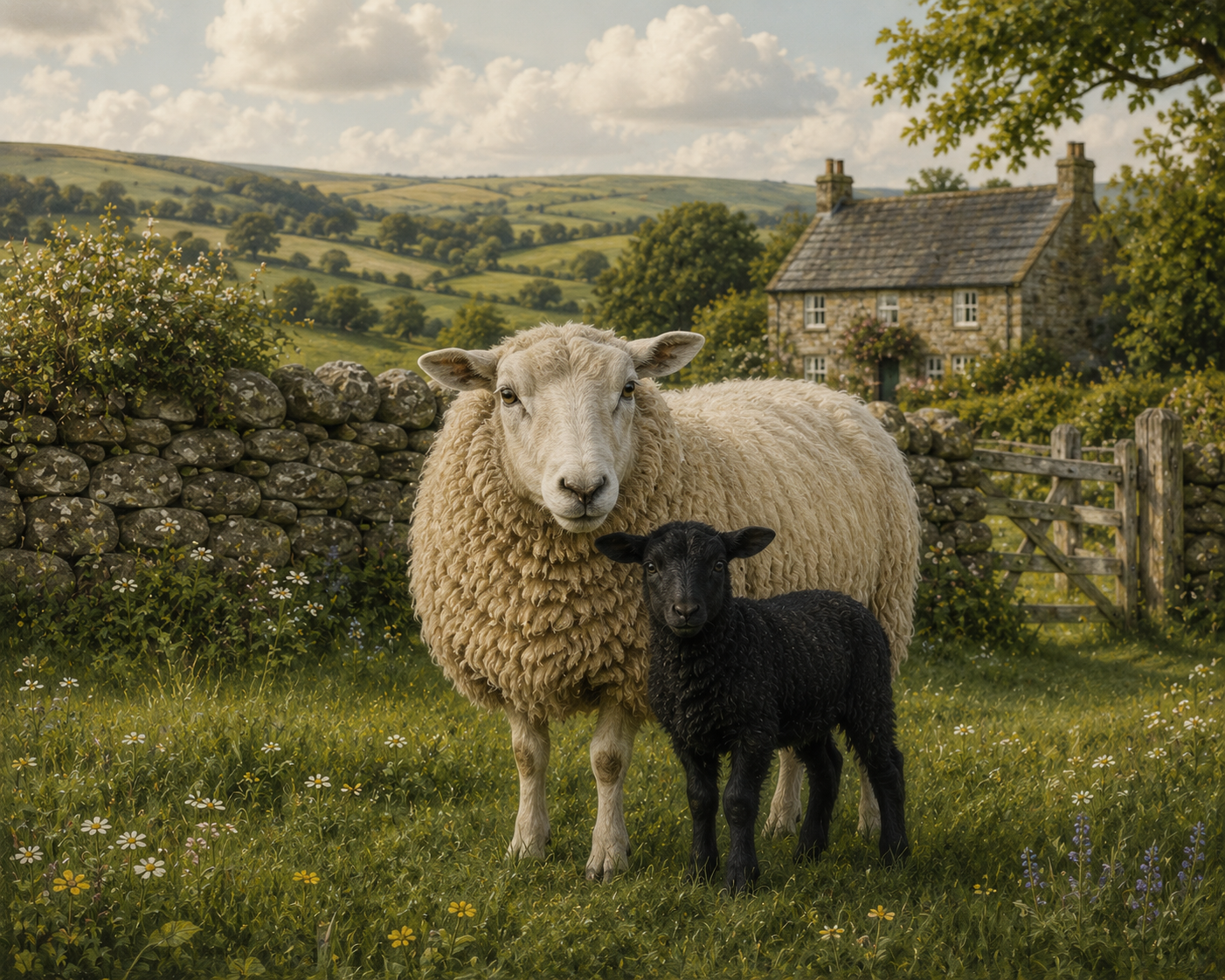 “Mother’s Meadow: Black Lamb in the English Countryside”