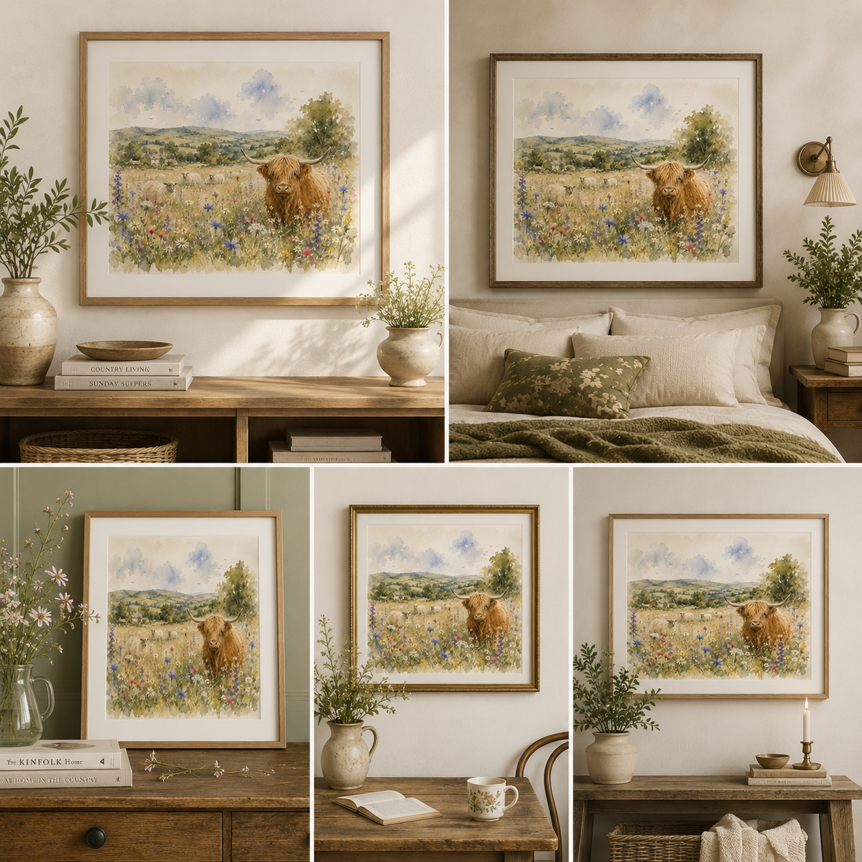 “Golden Meadow Companions” poster