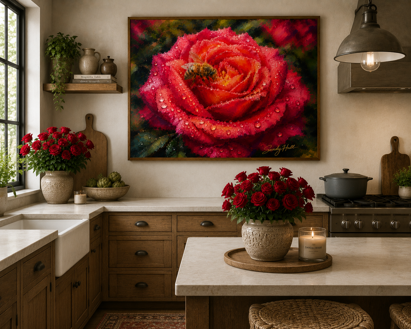 The Rose's Sweet Visitor