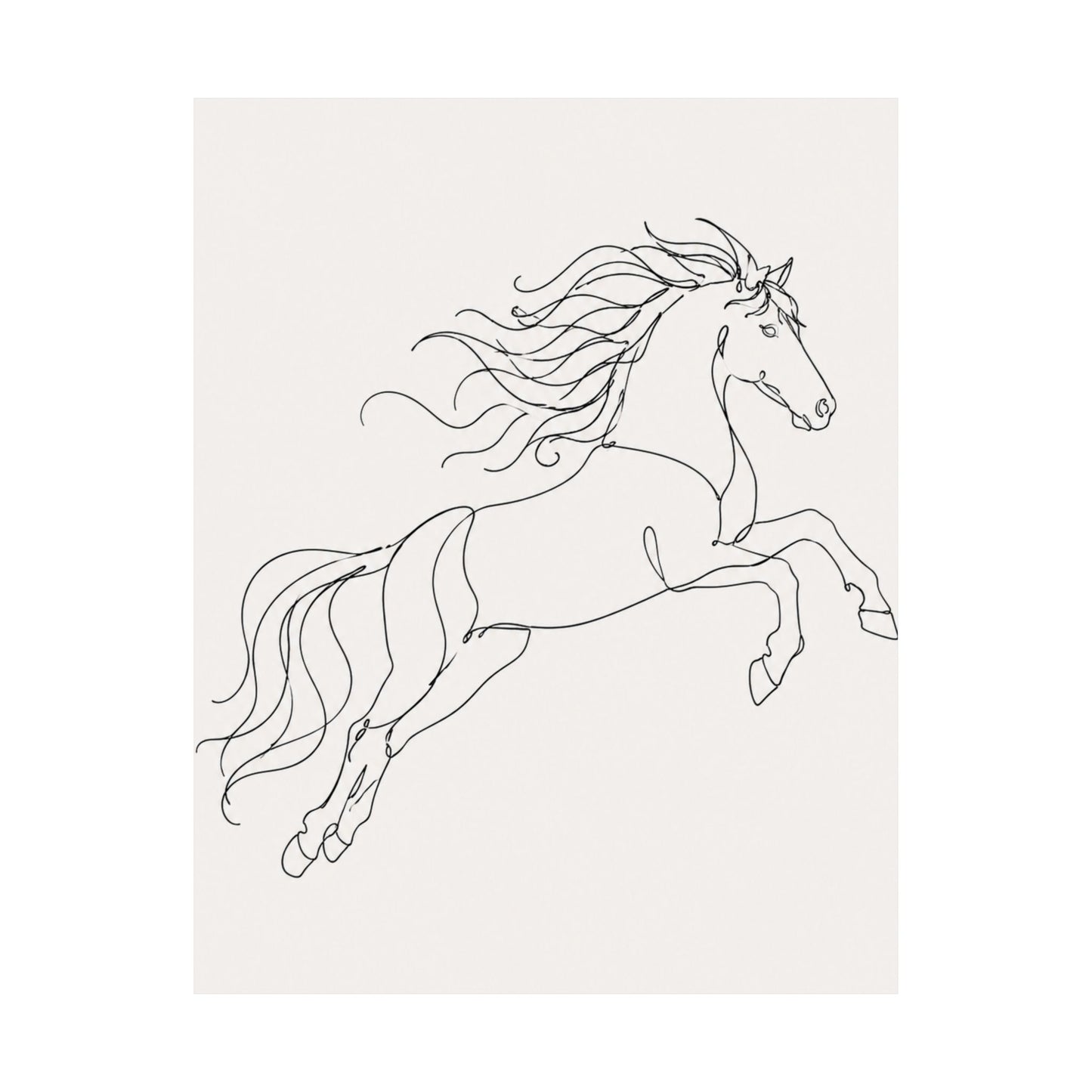 Wild Grace — Continuous Line Horse