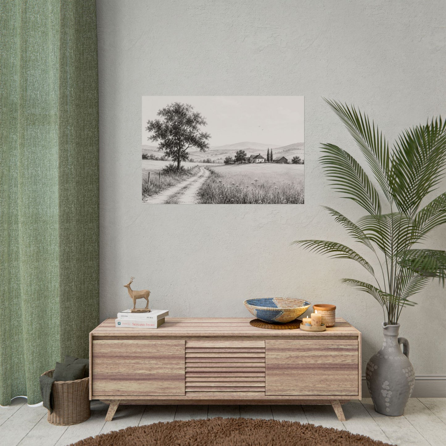 Golden Season — A Monochrome Summer Landscape
