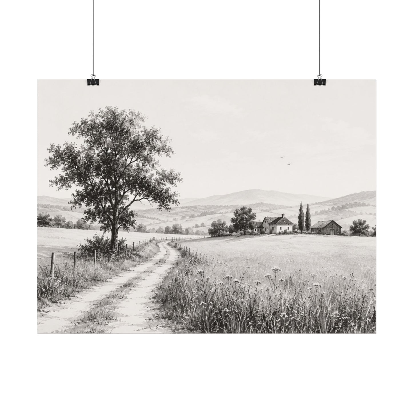 Golden Season — A Monochrome Summer Landscape
