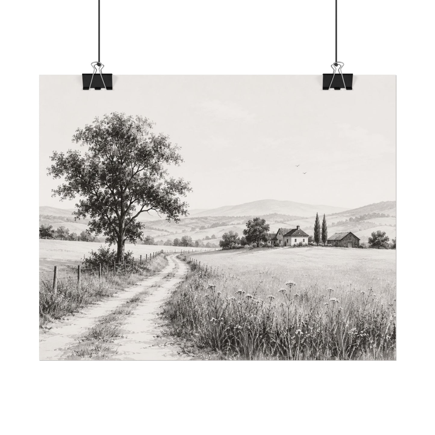 Golden Season — A Monochrome Summer Landscape