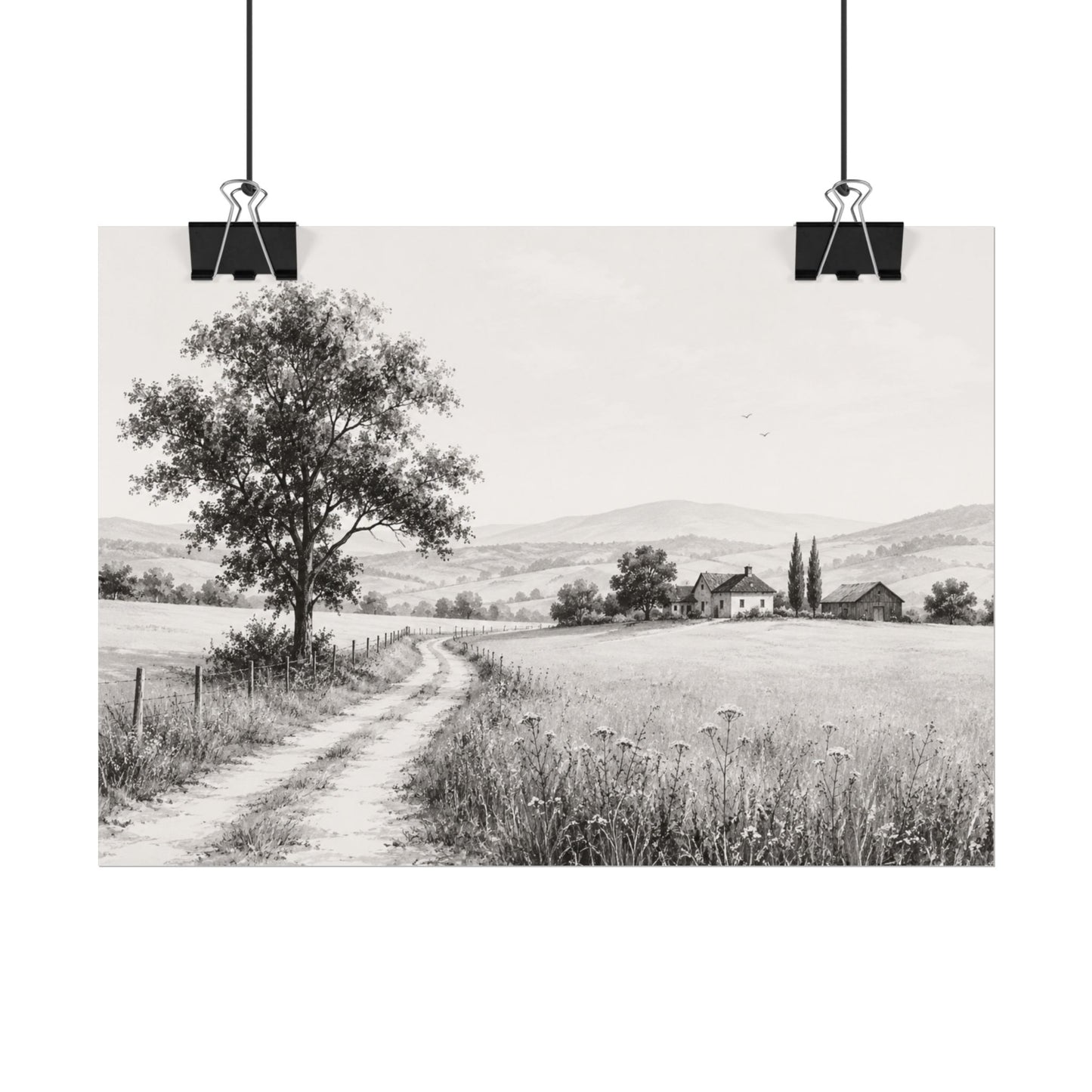 Golden Season — A Monochrome Summer Landscape