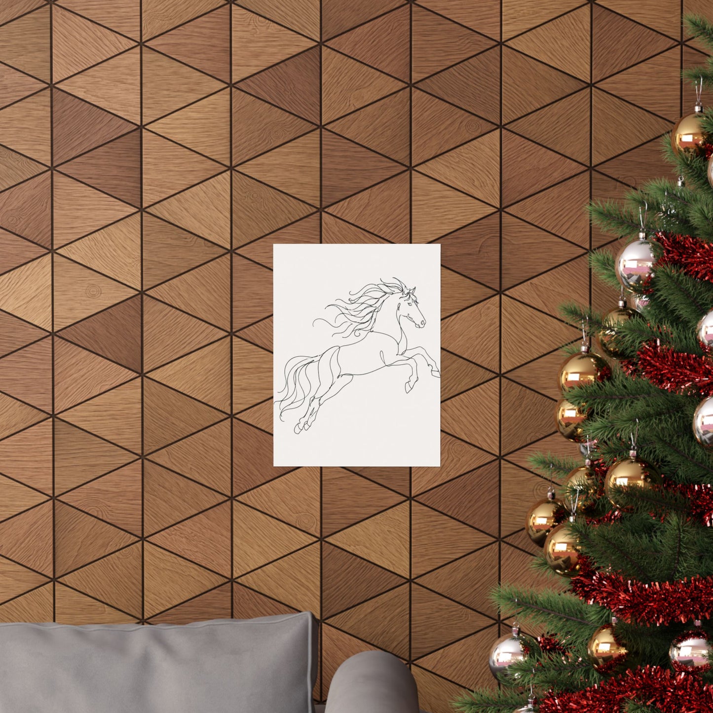 Wild Grace — Continuous Line Horse