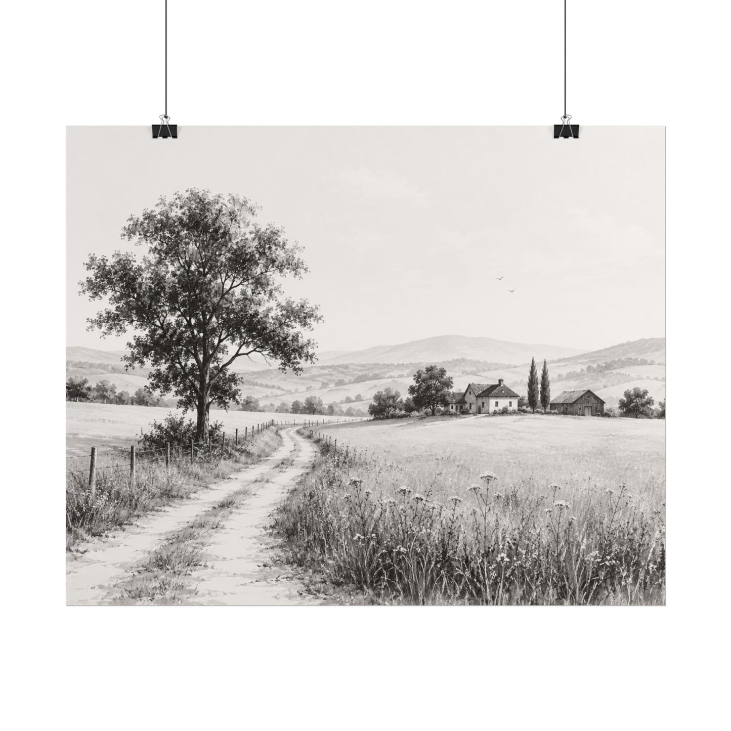 Golden Season — A Monochrome Summer Landscape