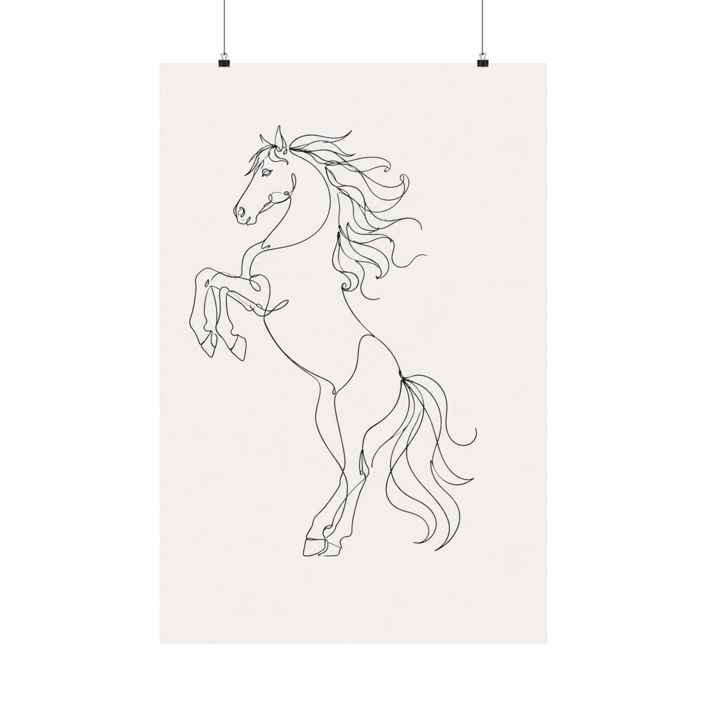 Wild Grace — Continuous Line Horse