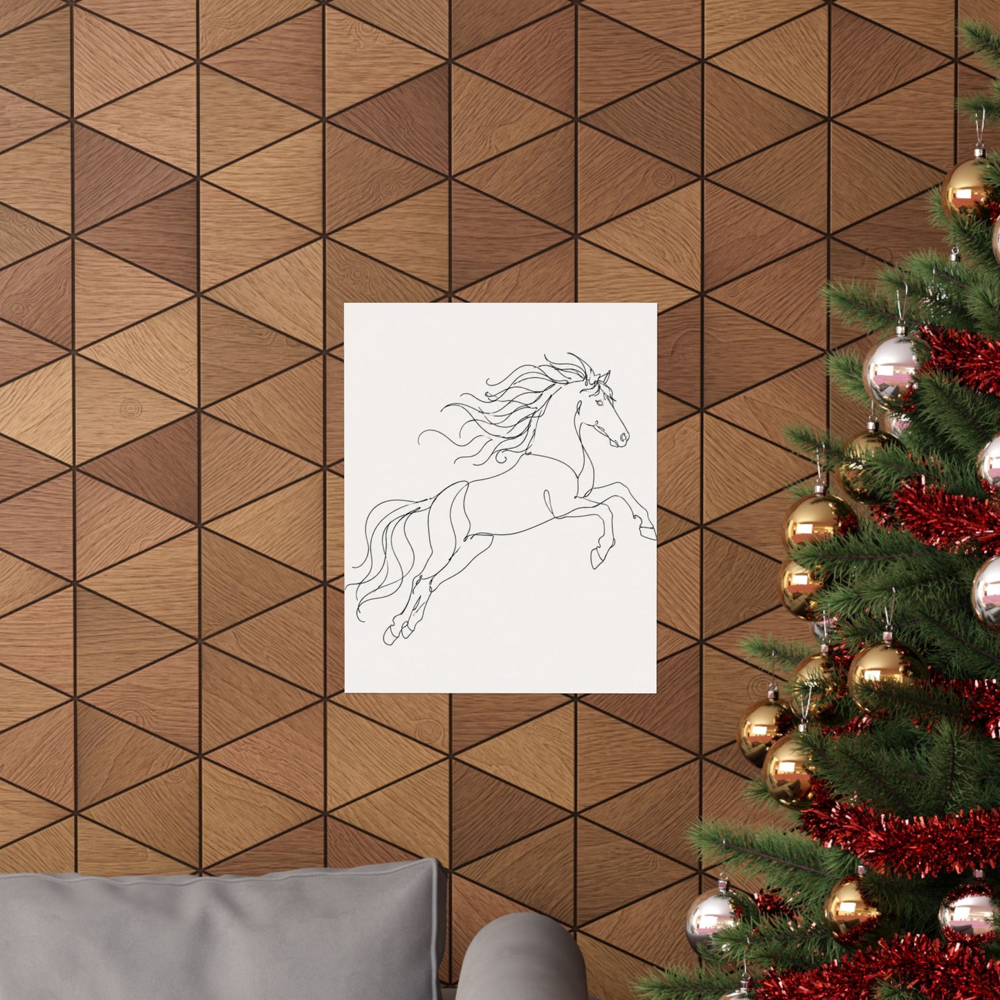 Wild Grace — Continuous Line Horse