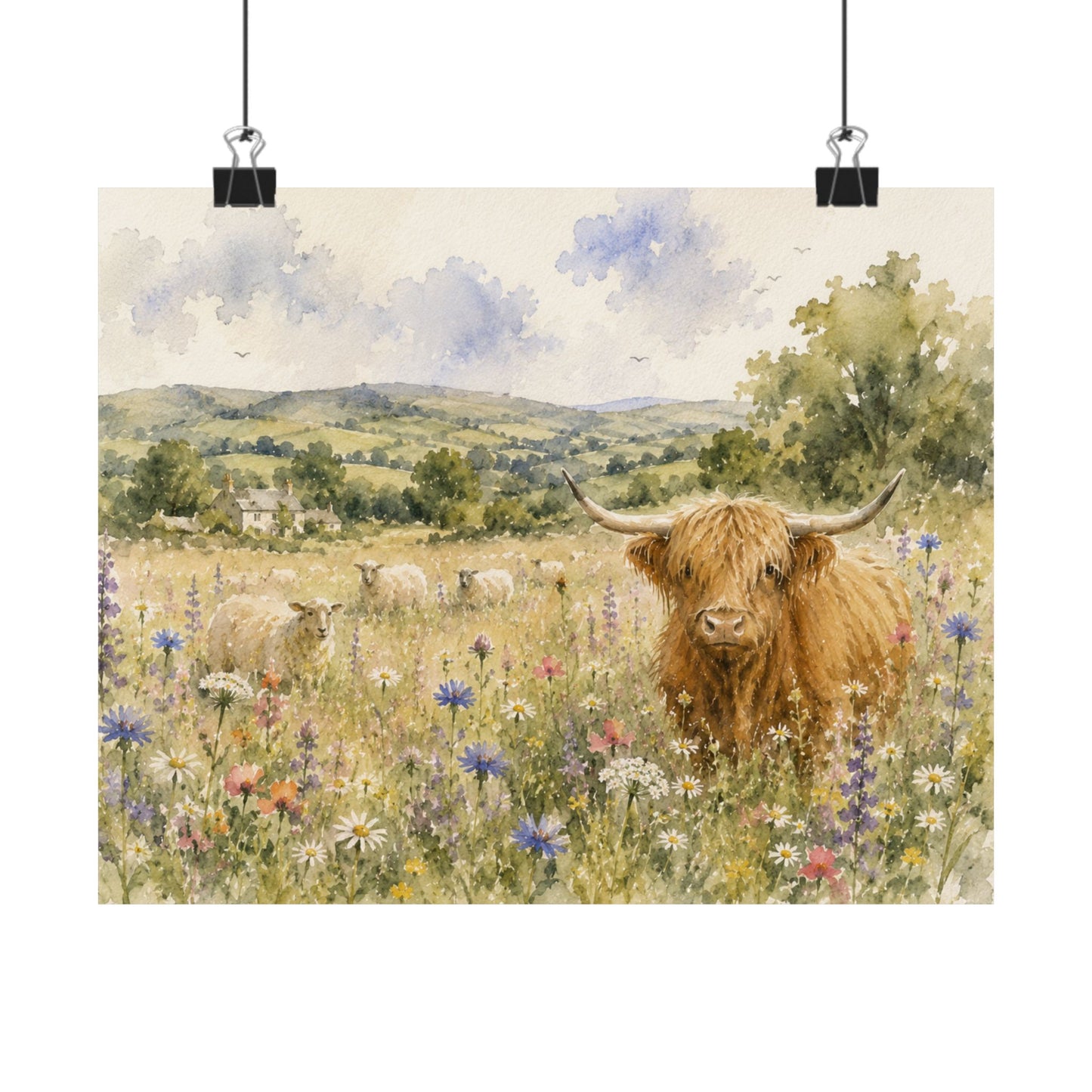 “Golden Meadow Companions” poster