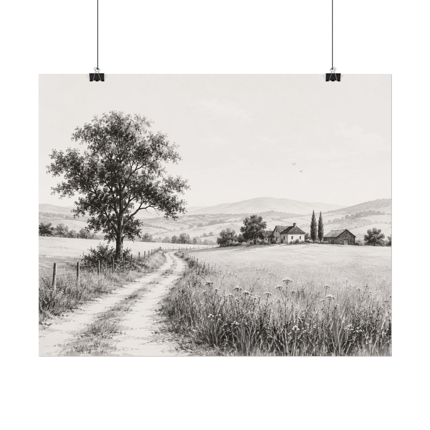 Golden Season — A Monochrome Summer Landscape