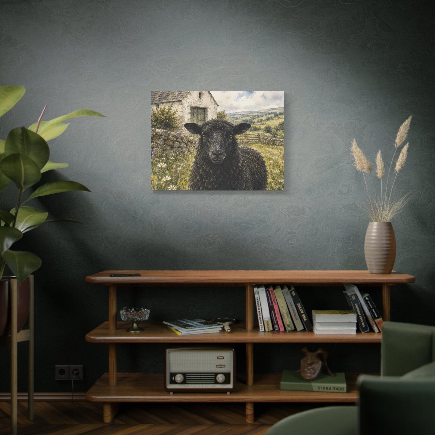 The Black Sheep: Watercolor of the English Countryside”
